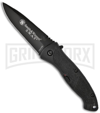 Smith & Wesson Medium SWAT MAGIC Black Spring Assisted Knife